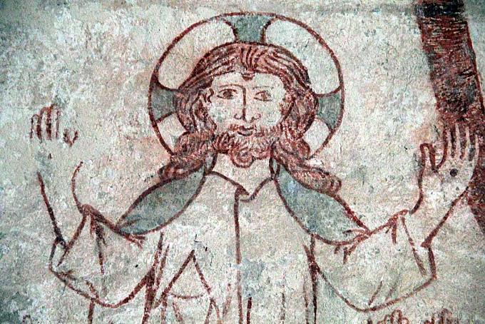 Mittelalterliche Fresken in der Pfarrkirche in Maurenzen