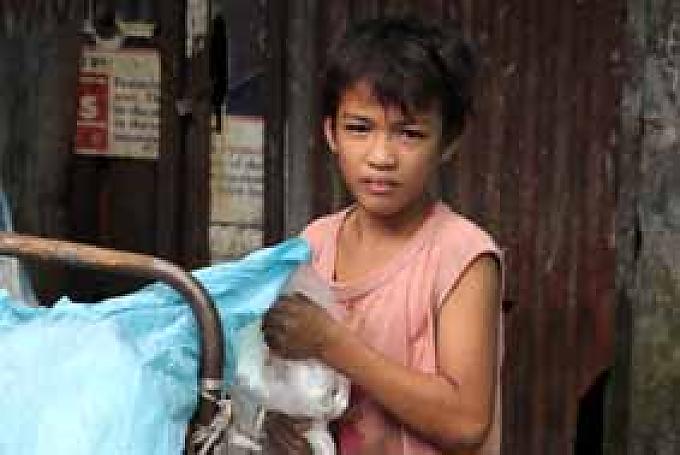 Straße in der Temporary Housing Area.
