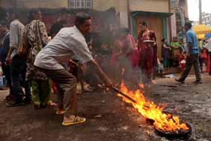 Patan. Machendranath Jatra - das Fest des Regengottes.