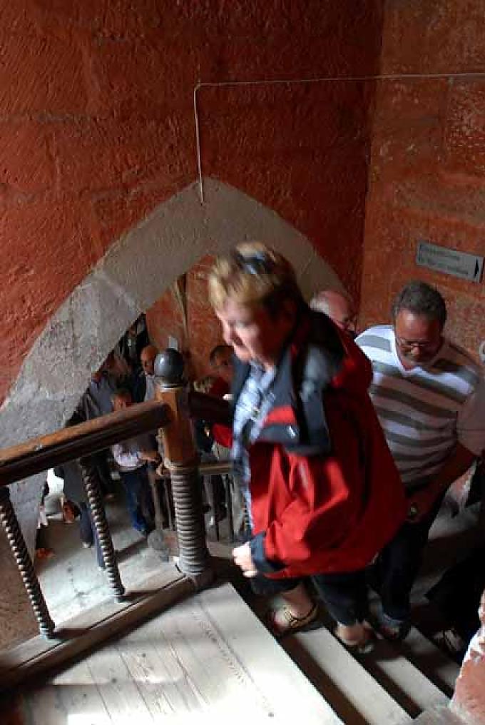 Treppenhaus vom Kreuzgang in die Nebenräume