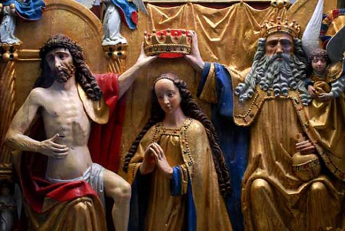 Krönung Mariens vom Lübecker Meister Henning von der Heide, 1497 bis 1500. 