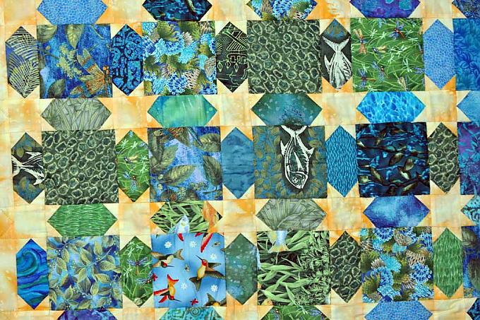 Patchworkmuster mit Sternen