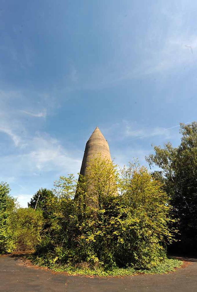 Auf dem Gelände der Bergkaserne in Gießen stehen noch vier Winkelbunker