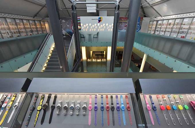 Swatch-Uhren-Museum, im Kulturzentrum im Herzen der Stadt.