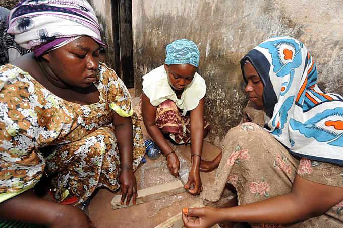In einem kleinen Hinterhof produzieren die Frauen ihre Seifen