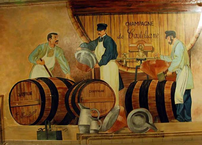 In den Kellern von "Champagne de Castellane"