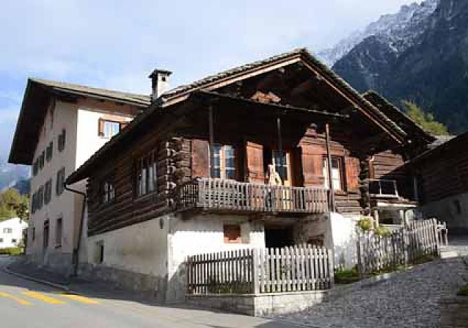 Giovanni und Alberto Giacomettis Atelier in Stampa Giovanni und Alberto Giacomettis Atelier in Stampa