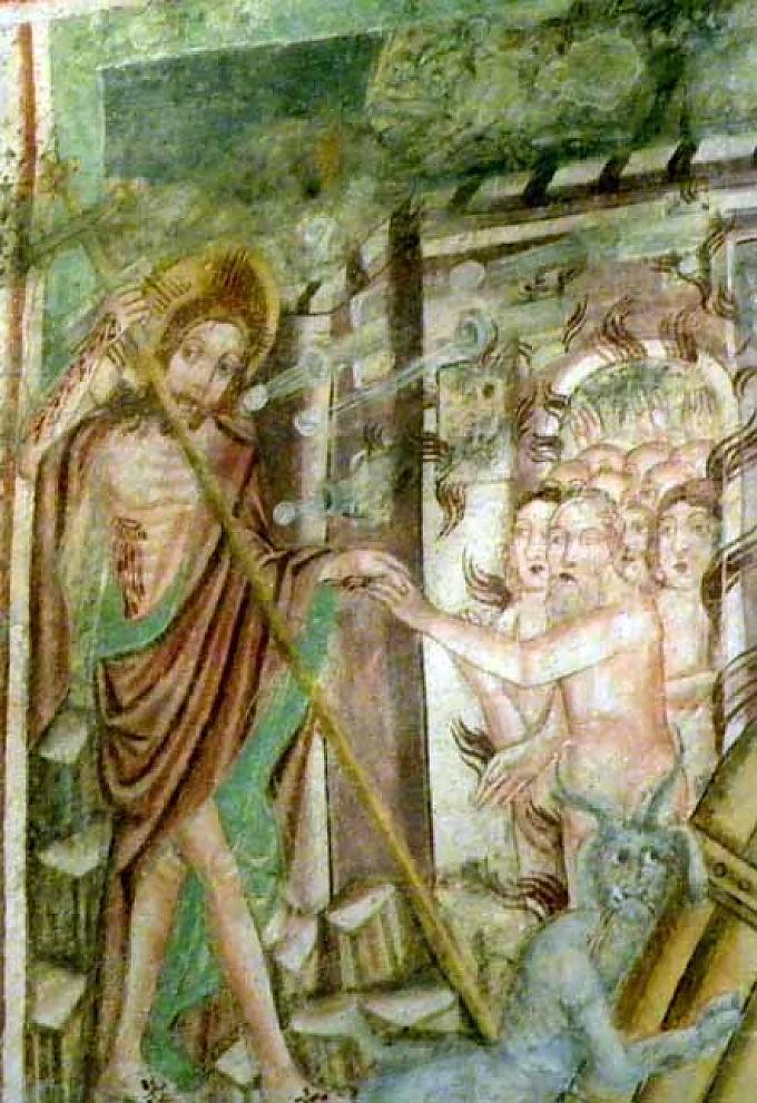 Passionszyklus mit Auferstehung, der Abstieg in die Vorhölle, die Grablegung. Passionszyklus mit Auferstehung, der Abstieg in die Vorhölle, die Grablegung.