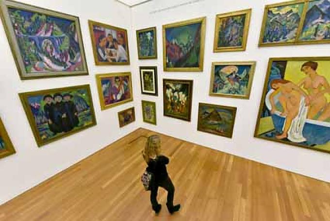 Blick in die Ausstellung im Kirchner Museum in Davos Blick in die Ausstellung im Kirchner Museum in Davos