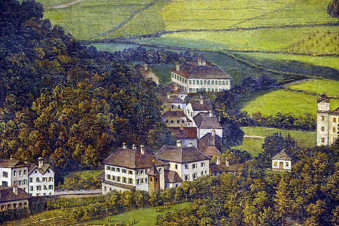 Panorama von Salzburg von dem Künstler Johann Michael Sattler Panorama von Salzburg von dem Künstler Johann Michael Sattler