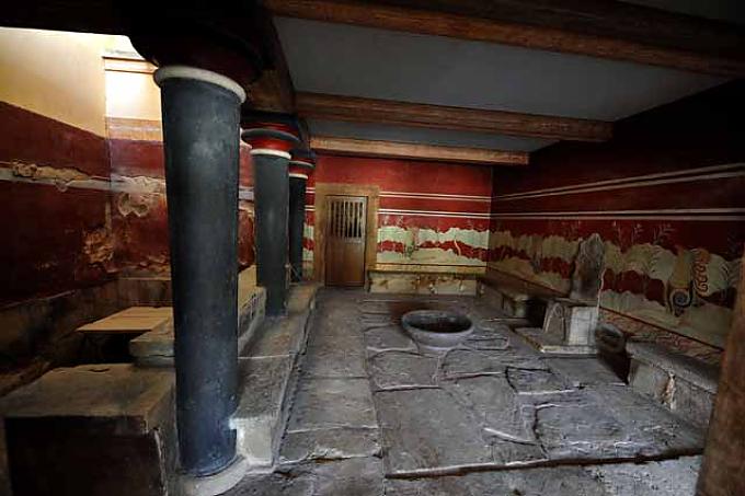 Thronsaal Rekonstruiertes Fresko