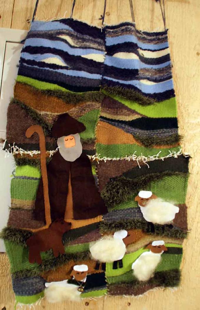 Teppich mit Darstellung eines Hirten Teppich mit Darstellung eines Hirten