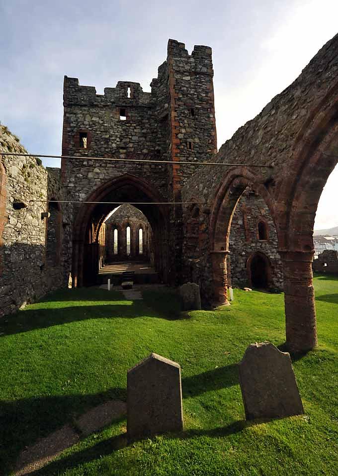 Ruinen des Peel Castle auf St. Patricks Ruinen des Peel Castle auf St. Patricks