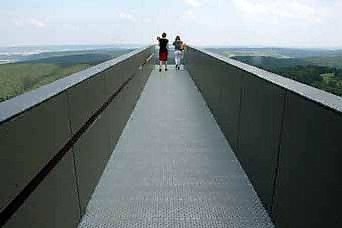 Der 20 Meter lange Skywalk Der 20 Meter lange Skywalk