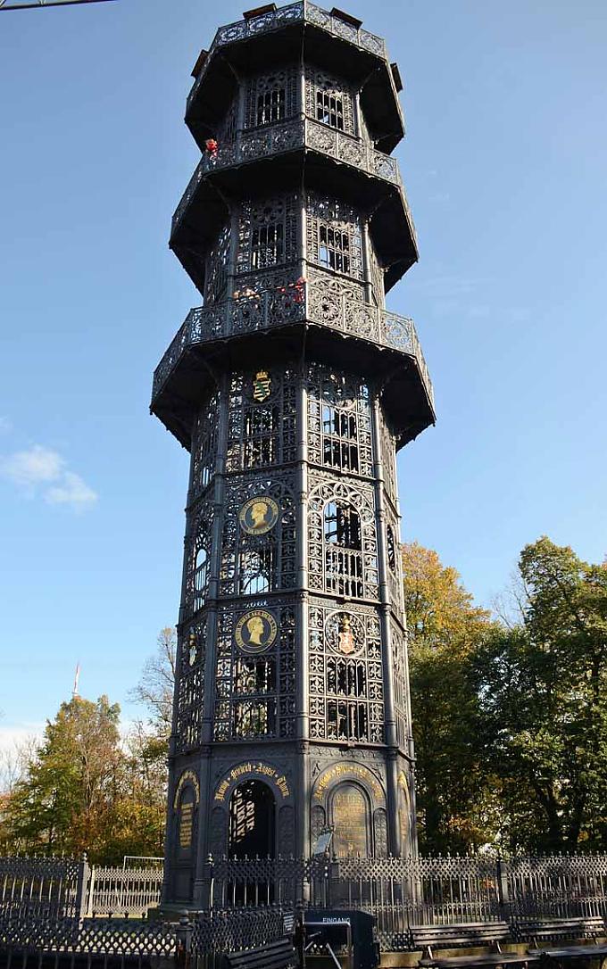 König-Friedrich-August-Turm. Ganz in Gusseisen. Erbaut 1854