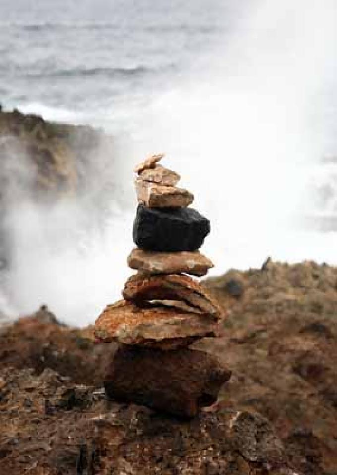 Wunschsteine in Aruba Bonnaire: Hafen