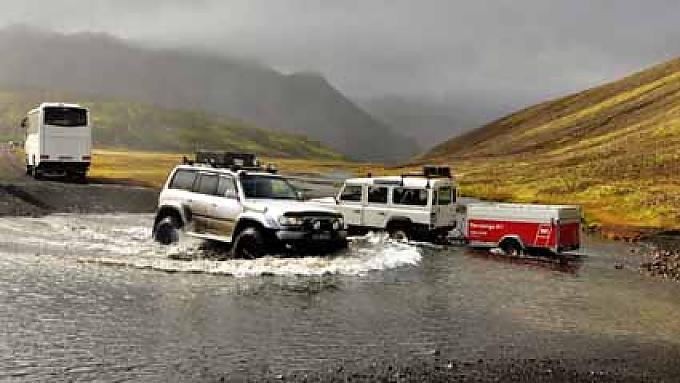 Hochlandroute: Alle fünf Kilometer eine Furt. Hochlandroute: Alle fünf Kilometer eine Furt.