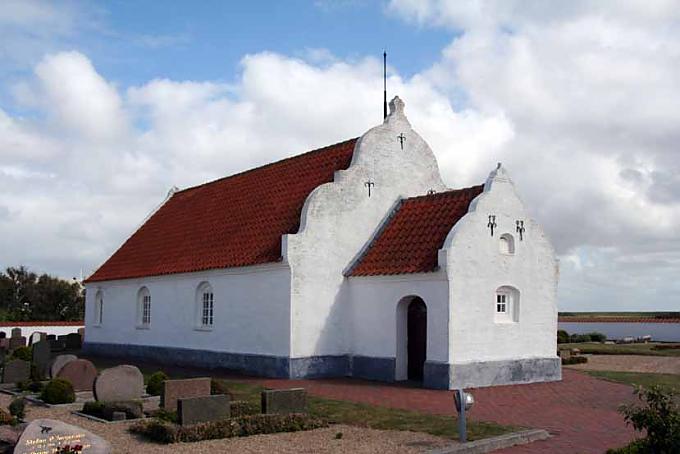 Steht trutzig im Wind: die Mandø Kirke“ Steht trutzig im Wind: die Mandø Kirke“