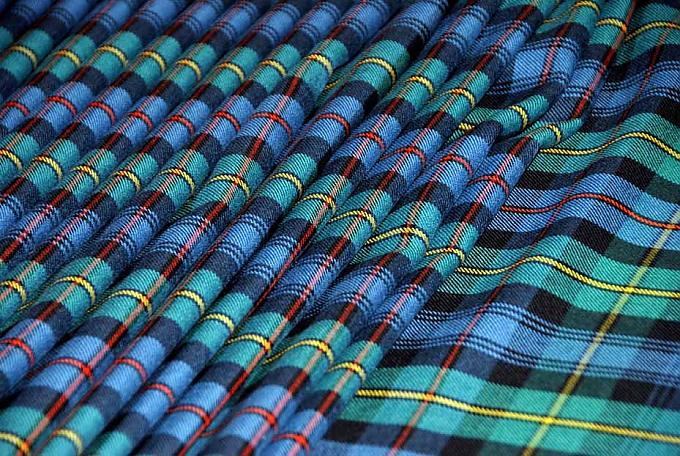 Falten eines Kilts Falten eines Kilts