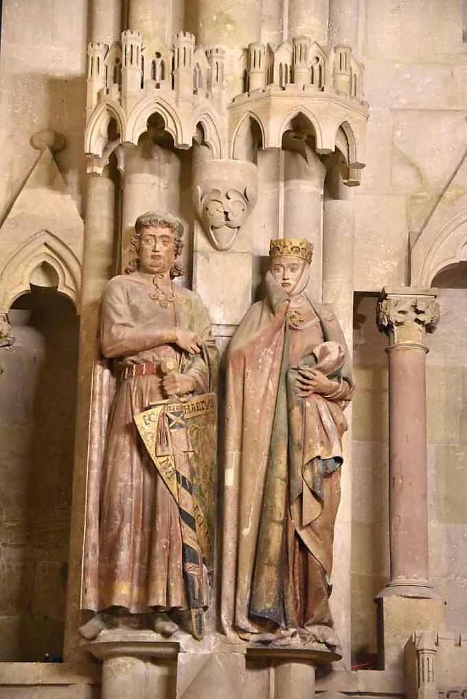 Markgraf Ekkehard II. und Uta von Naumburg im Westchor des Naumburger Domes. Markgraf Ekkehard II. und Uta von Naumburg im Westchor des Naumburger Domes.