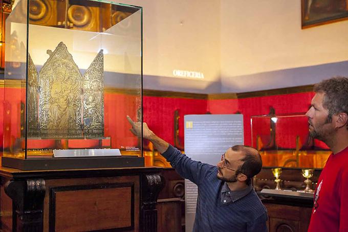 Trittico di Rocciamelone, Museo Diocesano di Arte Sacra in Susa. Kapelle am Rifugio Cà d'Asti, Rocciamelone, Val di Susa.