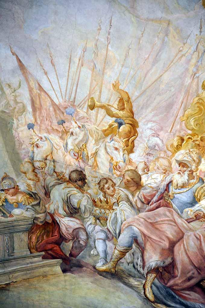 Fresko mit König Totila Fresko mit König Totila