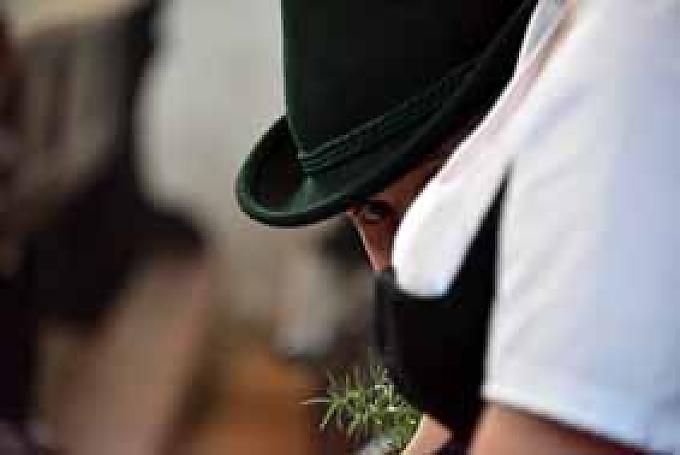 Gottesdienst in der Dorfkirche Gebet an der Aussichtskapelle mit Luitpoldeiche