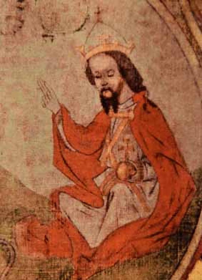 Gottvater Betende Engel auf dem Meditationsbild