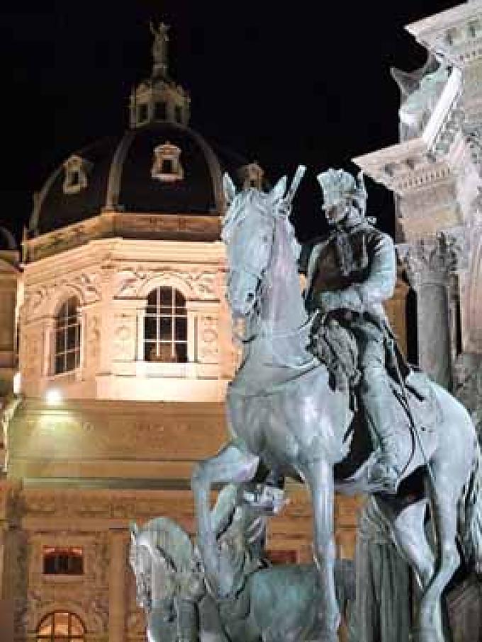 Blick auf das Kunsthistorische Museum. Blick auf das Kunsthistorische Museum.