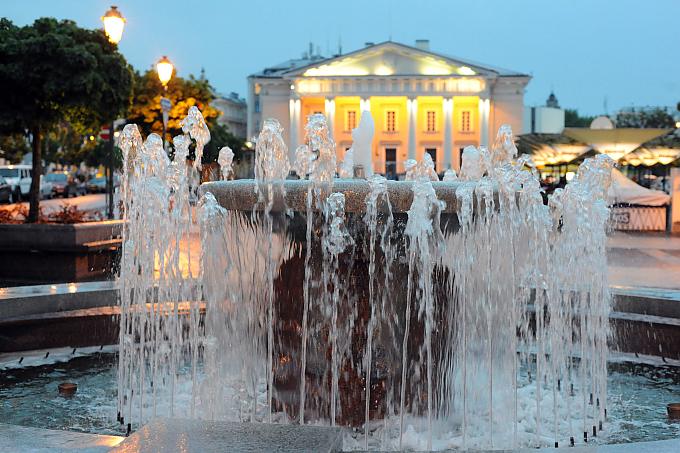 Altes Rathaus im Abendlicht Blick über das Häusermeer